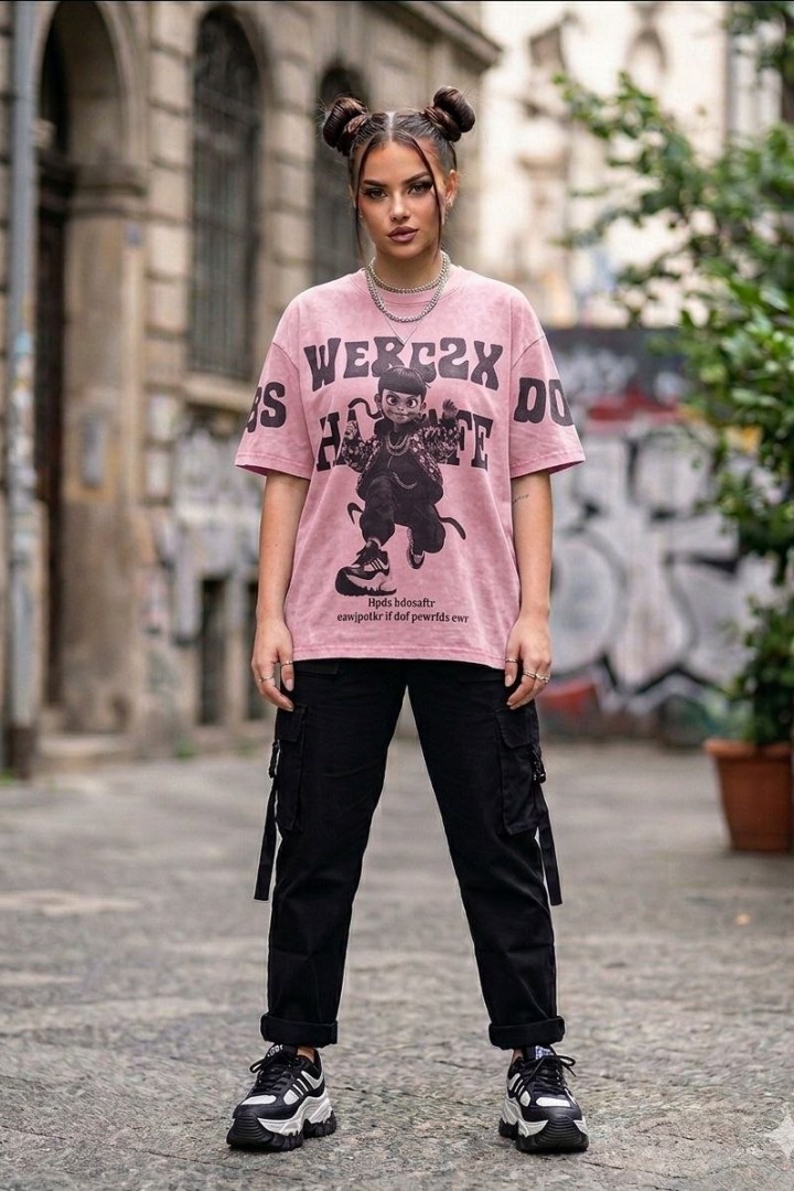 Легкая футболка свободного кроя MIK-55A380