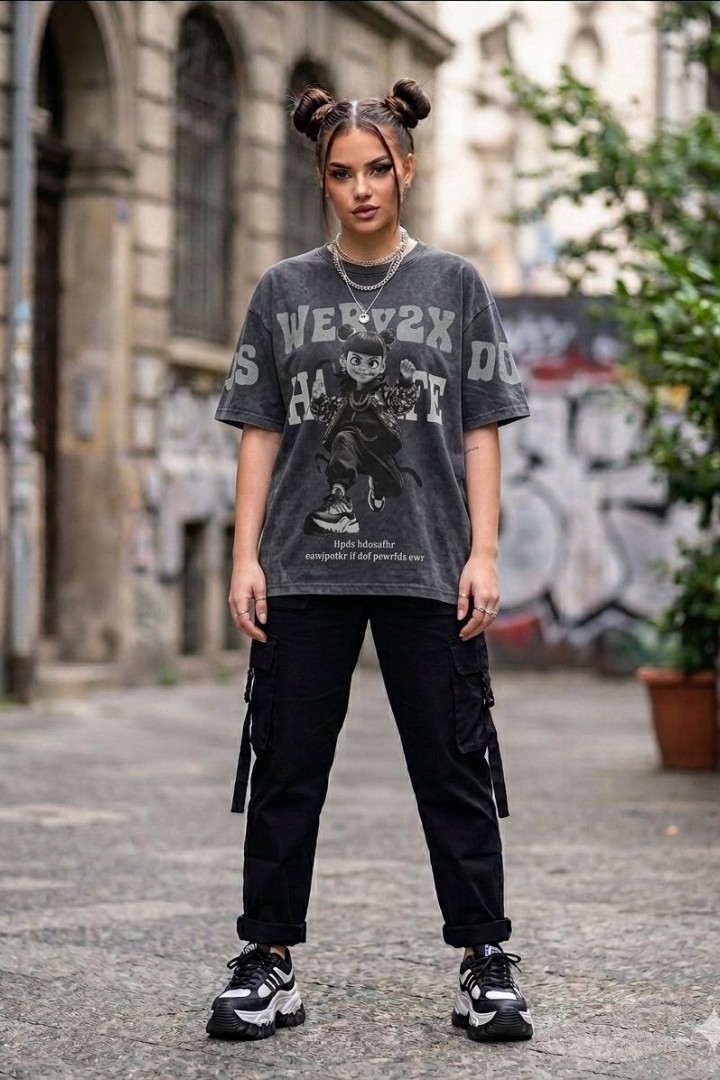 Легкая футболка свободного кроя MIK-55A380