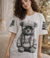 Футболка свободного кроя с накатом MIK-40.1A360