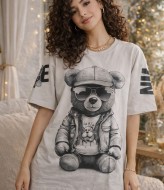 Футболка свободного кроя с накатом MIK-40.1A360