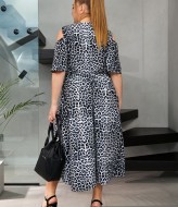 Летнее платье с запахом MOV-205A470