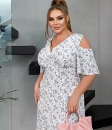 Летнее платье с запахом MOV-205A470