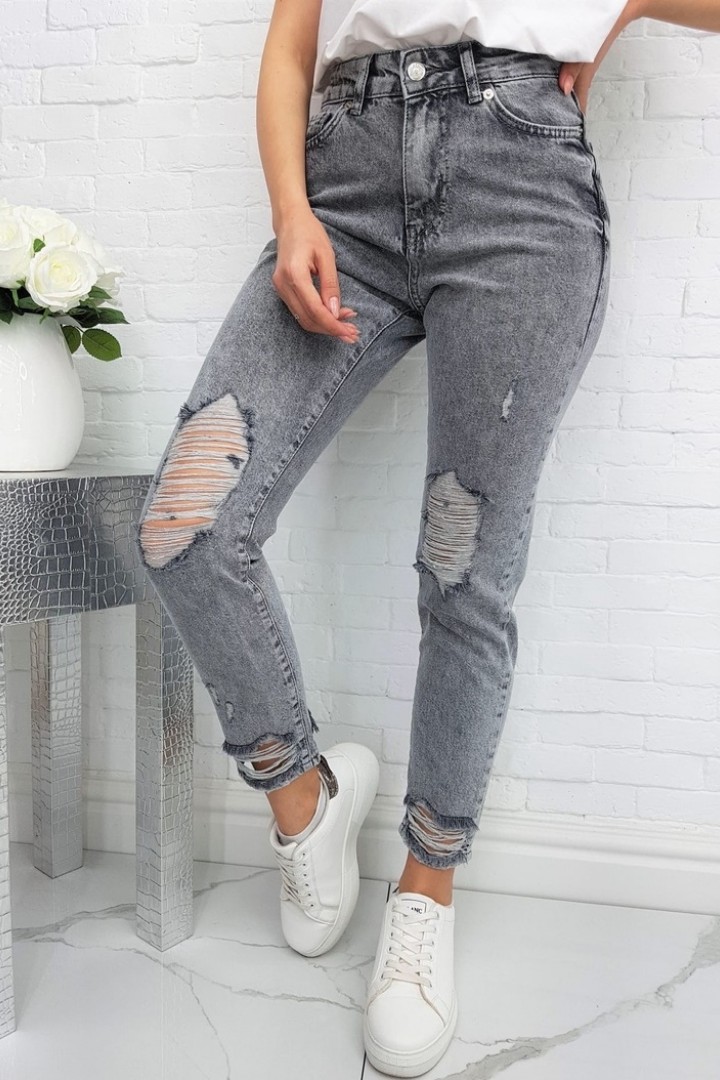 Модные серые джинсы NJ-VVO-4444A19