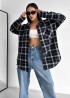 Женская рубашка в клетку оверсайз ANN-374A550