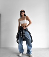 Женская рубашка в клетку оверсайз ANN-374A550