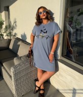 Летнее трикотажное платье  MYD-675A350
