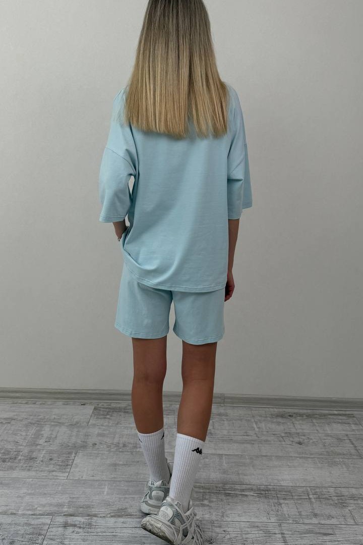Трикотажний костюм з шортами LYK-B0575A500