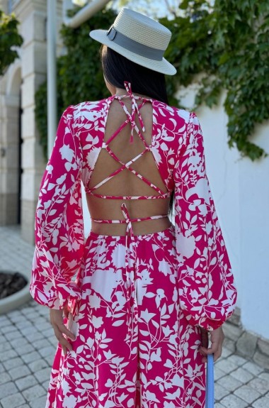 Платье миди с открытой спиной NOB-24032A450