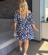 Платье с принтом ELR-4061A350