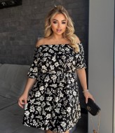 Платье с принтом ELR-4061A350