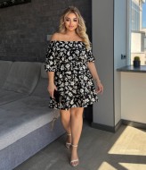 Платье с принтом ELR-4061A350