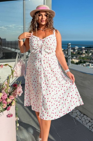 Сарафан на пуговицах спереди VW-1597A395 Сарафан на пуговицах спереди VW-1597A395