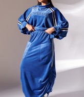 Велюровый костюм с юбкой IS-8092023.3A1100