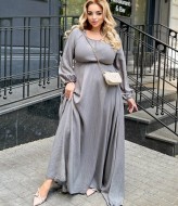 Платье в пол большого размера PRAT-2261A730