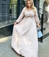 Платье в пол большого размера PRAT-2261A730