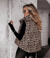 Двосторонній леопардовий жилет VK-049A550