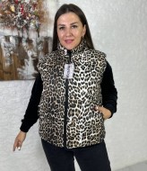 Двосторонній леопардовий жилет VK-049A550