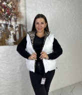 Двосторонній леопардовий жилет VK-049A550