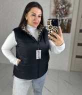Двосторонній леопардовий жилет VK-049A550