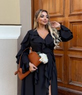 Длинное платье на запах YM-8071A21