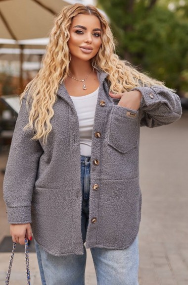 Теплая рубашка женская однотонная  LF-260A620