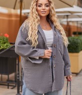 Теплая рубашка женская однотонная  LF-260A620