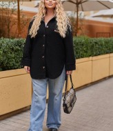 Теплая рубашка женская однотонная  LF-260A620