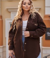 Теплая рубашка женская однотонная  LF-260A620