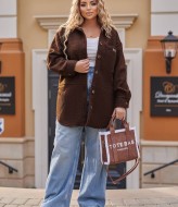 Теплая рубашка женская однотонная  LF-260A620