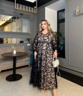 Платье нарядное больших размеров  BEL-4470A24