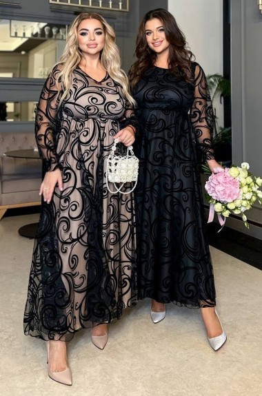 Платье нарядное больших размеров  BEL-4470A24 Платье нарядное больших размеров  BEL-4470A24