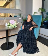 Платье нарядное больших размеров  BEL-4470A24