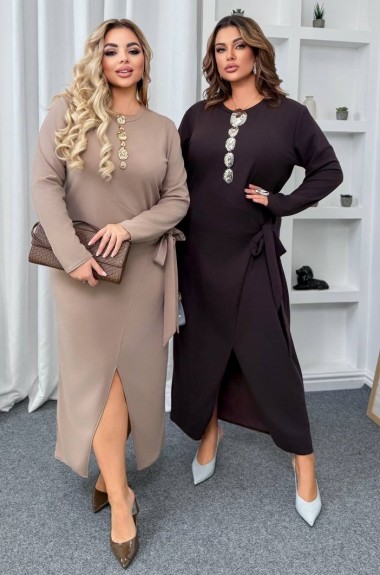 Длинное облегающее платье  BEL-501A15