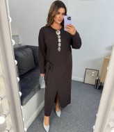 Длинное облегающее платье  BEL-501A15