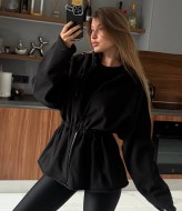 Флісова кофта з затяжками LK-355A799