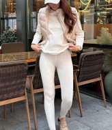 Лосины в рубчик со штрипками VOL-718A380