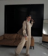 Ангоровый костюм с широкими брюками EST-5979A780