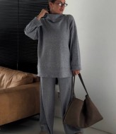 Ангоровый костюм с широкими брюками EST-5979A780