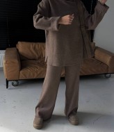 Ангоровый костюм с широкими брюками EST-5979A780