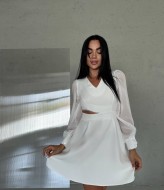 Платье с шифоновыми рукавами DAM-226A650