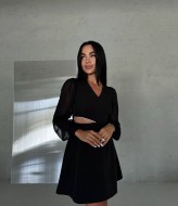 Платье с шифоновыми рукавами DAM-226A650