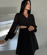 Платье с шифоновыми рукавами DAM-226A650