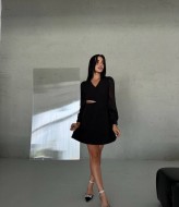 Платье с шифоновыми рукавами DAM-226A650