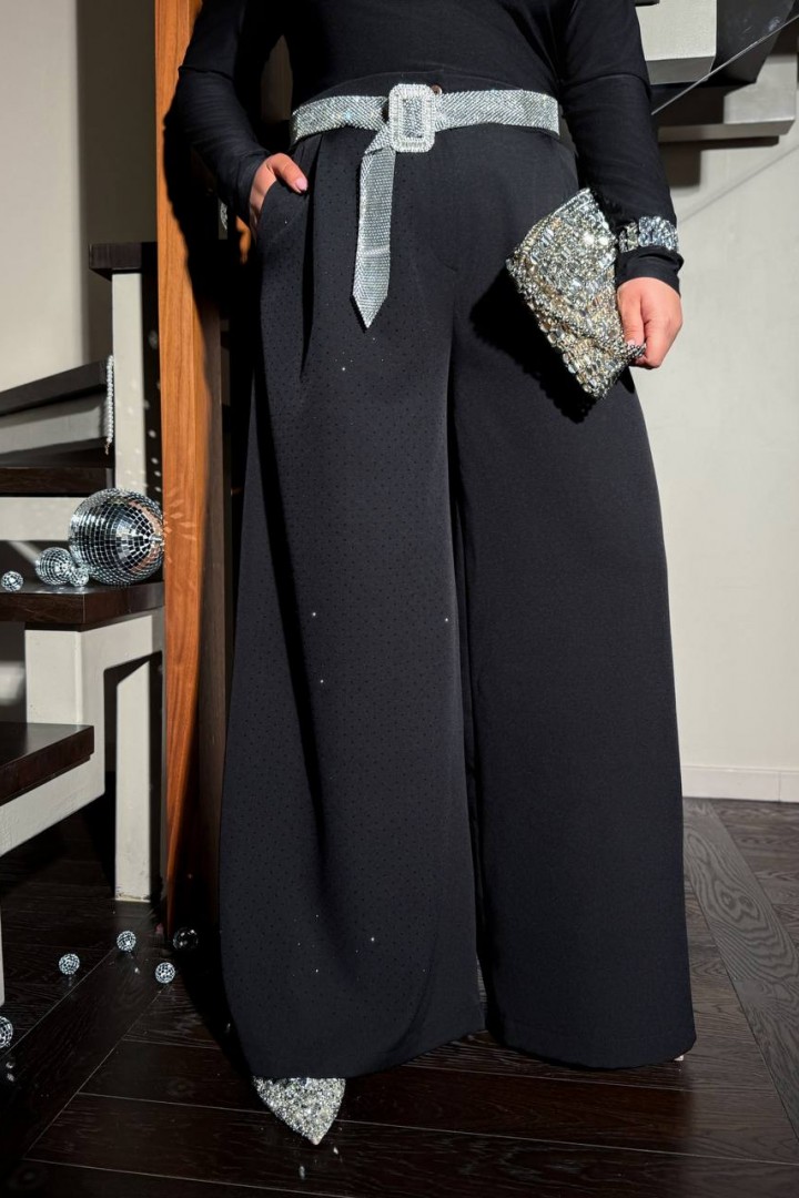 Вечерние брюки с камнями ANK-72907.1A510