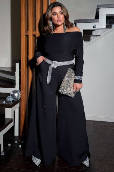 Вечерние брюки с камнями ANK-72907.1A510 Вечерние брюки с камнями ANK-72907.1A510