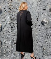 Длинное платье черное  LF-265A520