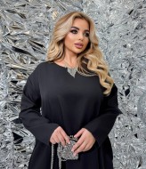 Длинное платье черное  LF-265A520