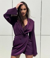 Шелковое короткое платье ANN-414A380 Шелковое короткое платье ANN-414A380