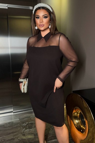 Платье с воротником NS-224A550