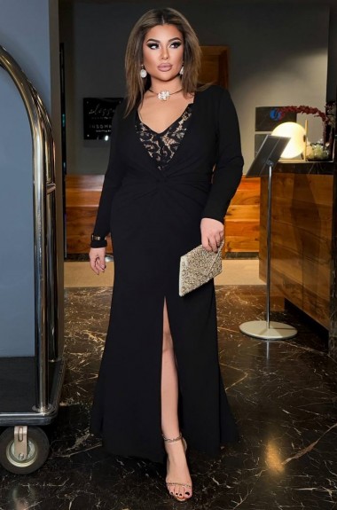 Вечернее платье с гипюром ANK-17223.1A690 Вечернее платье с гипюром ANK-17223.1A690